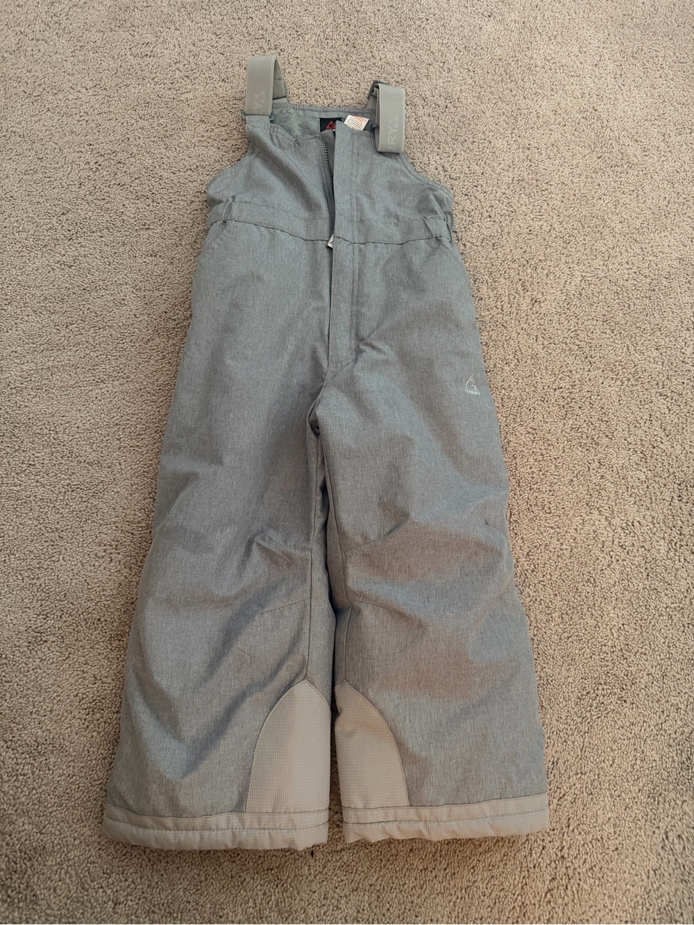 Gerry Weber Kids Light Gray Snow Overalls with Adjustable Straps